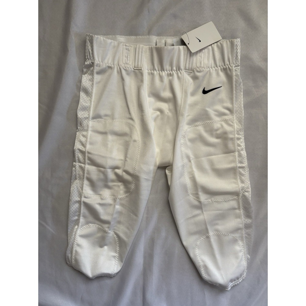 NEW Nike Team Vapor Varsity 3/4 Football Pants White Mens Size LARGE 908728-100